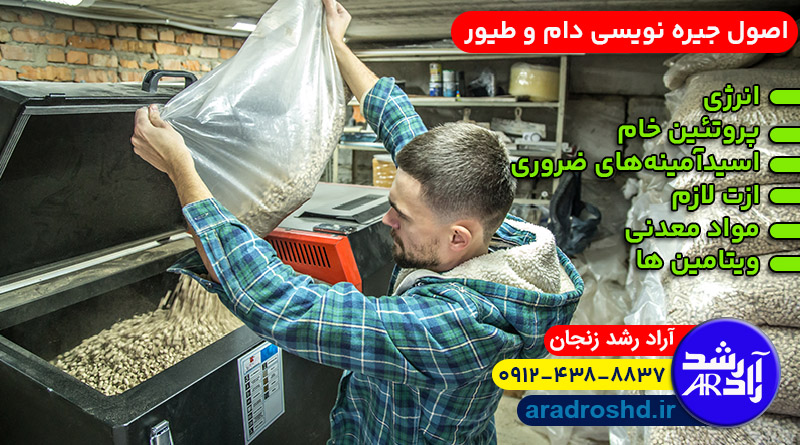 اصول جیره نویسی دام و طیور