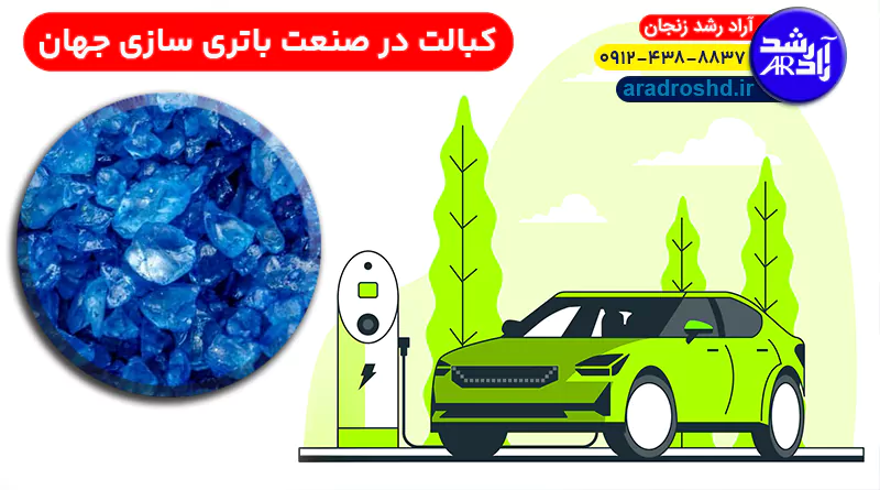 کبالت در صنعت باتری سازی جهان